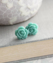 Load image into Gallery viewer, Rose Studs - Peach