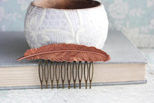 Load image into Gallery viewer, Feather Comb - Copper