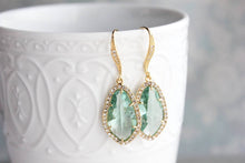 Load image into Gallery viewer, Sparkly Dangle Earrings - Erinite /Silver