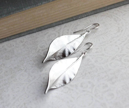 Long Curled Leaf Earrings (3 styles)