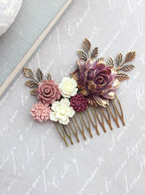 Load image into Gallery viewer, Berry Plum Purple Hair Comb - C1014