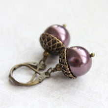 Load image into Gallery viewer, Pearl Acorn Earrings (16 Colors)
