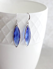 Load image into Gallery viewer, Marquis Drop Earrings - Cobalt
