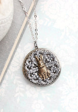 Load image into Gallery viewer, Rabbit Earrings - Antiqued Silver