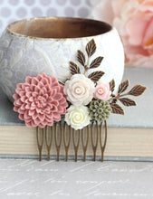 Load image into Gallery viewer, Dusty Rose Comb - C1044