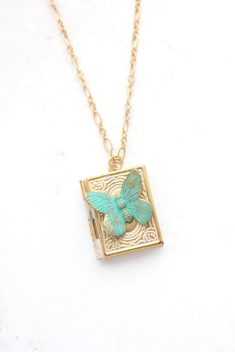 Butterfly Book Locket