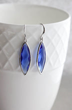 Load image into Gallery viewer, Marquis Drop Earrings - Cobalt
