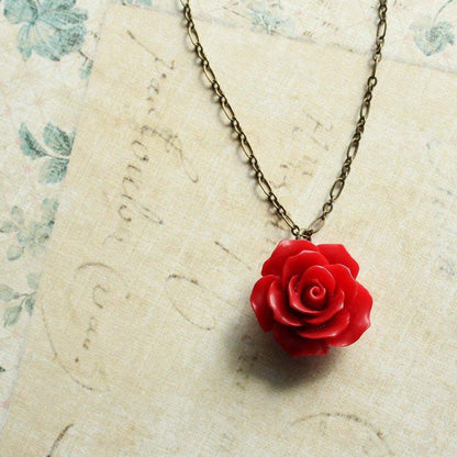 Red Rose Necklace