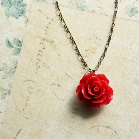 Red Rose Necklace