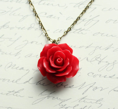 Red Rose Necklace