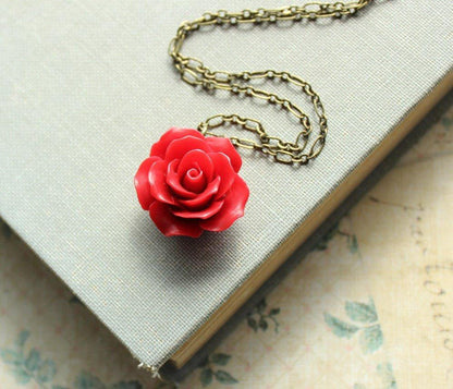 Red Rose Necklace