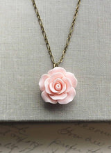 Load image into Gallery viewer, Pink Rose Necklace