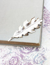 Load image into Gallery viewer, Silver Oak Leaf Bobby Pin