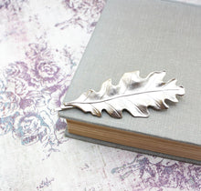 Load image into Gallery viewer, Silver Oak Leaf Bobby Pin
