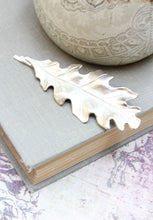 Load image into Gallery viewer, Silver Oak Leaf Bobby Pin