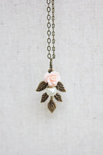 Load image into Gallery viewer, Pink Rose Charm Necklace