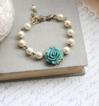 Load image into Gallery viewer, Rose and Pearl Bracelets