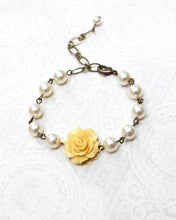 Load image into Gallery viewer, Yellow Rose Bracelet