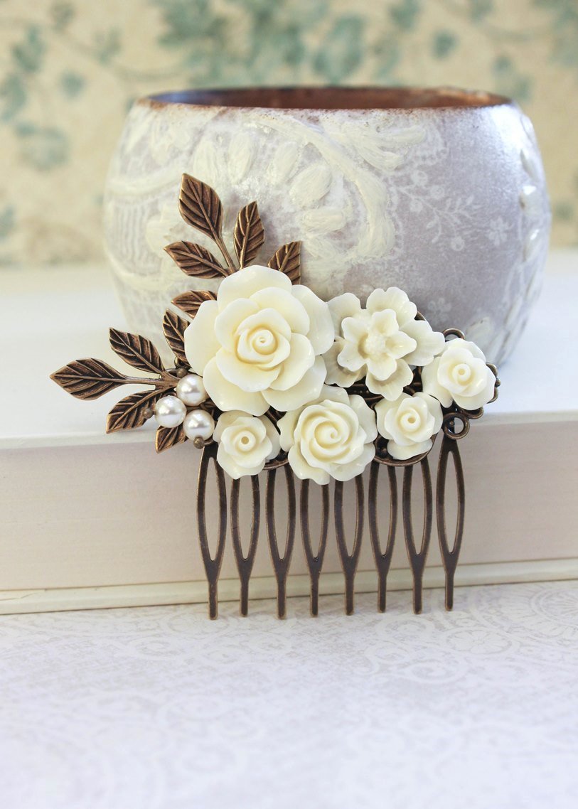Floral Bridal Hair Comb - C2020