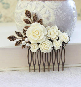 Floral Bridal Hair Comb - C2020
