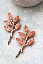 Load image into Gallery viewer, Copper Branch Bobby Pins - 2 PC