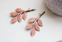 Load image into Gallery viewer, Copper Branch Bobby Pins - 2 PC