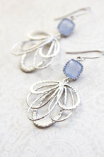 Load image into Gallery viewer, Silver Loop Earrings - Periwinkle