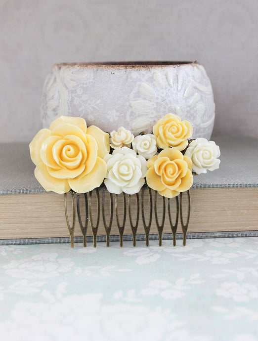 Yellow Rose Comb - C1050
