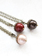 Load image into Gallery viewer, Pearl Acorn Necklace (16 Colors)