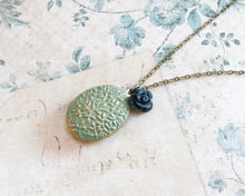 Load image into Gallery viewer, Locket Necklace - Sage Green