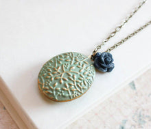 Load image into Gallery viewer, Locket Necklace - Sage Green