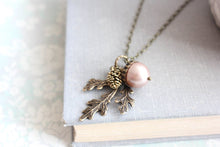 Load image into Gallery viewer, Acorn Necklace - Almond Blush