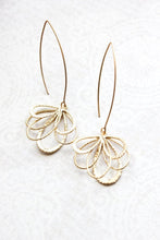 Load image into Gallery viewer, Gold Loops - Long Dangles