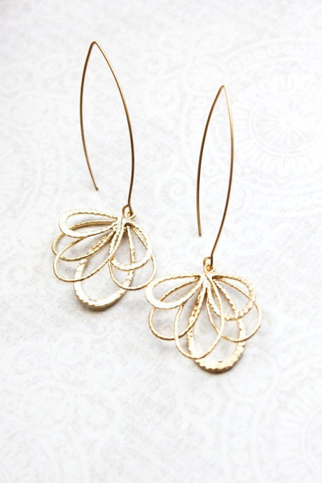 Gold Loops - Long Dangles