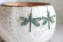 Load image into Gallery viewer, Dragonfly Earrings - Pink Copper