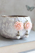 Load image into Gallery viewer, Sage Green and Pink Floral Necklace