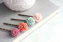 Load image into Gallery viewer, Flower Bobby Pins - BP1006