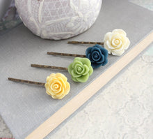 Load image into Gallery viewer, Rose Bobby Pins - BP1211